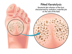 Pitted Keratolysis: A foot skin bacteria